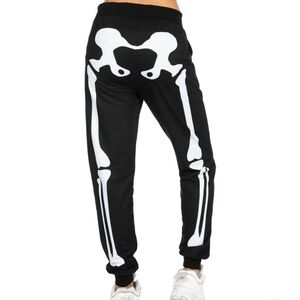 Tipsy Elves Women’s Skeleton Halloween Lounge Pants Joggers New Small $49.95
